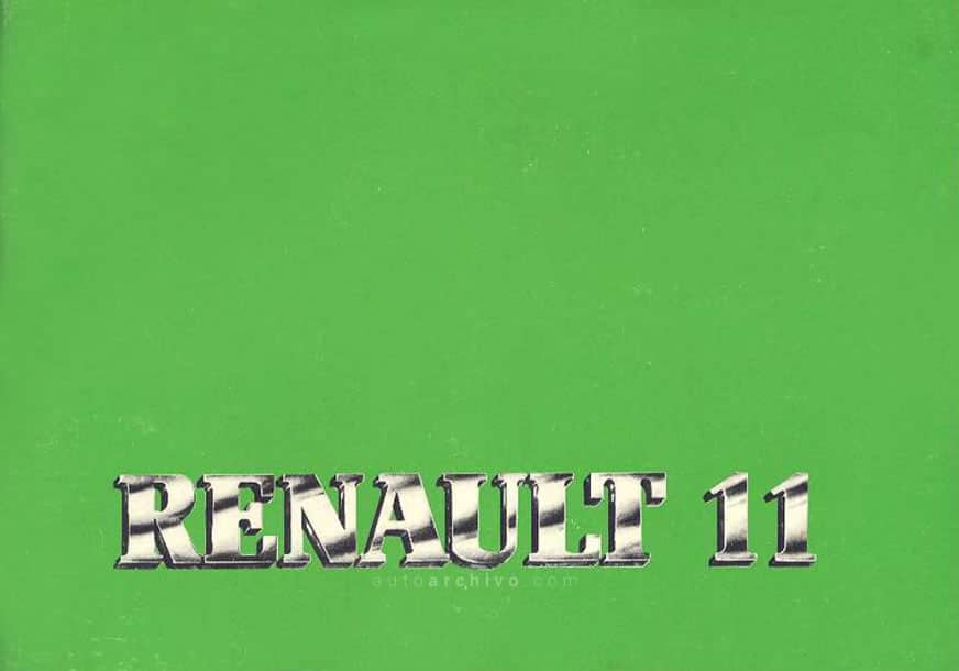 Manual Renault 11 1985