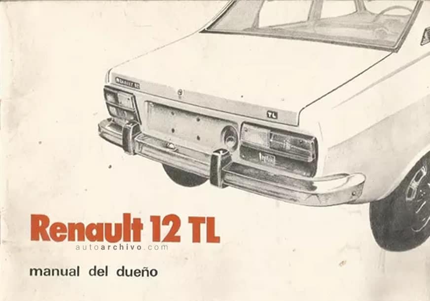 Manual Renault 12 1970