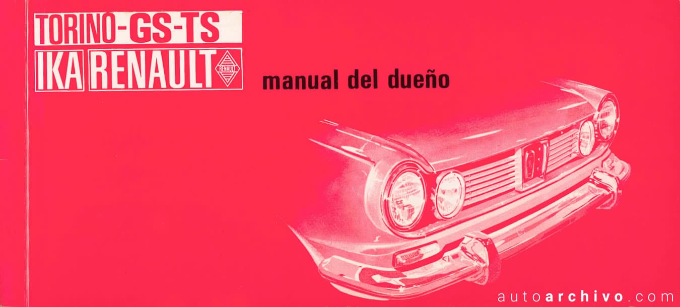 Manual Renault Torino 1971