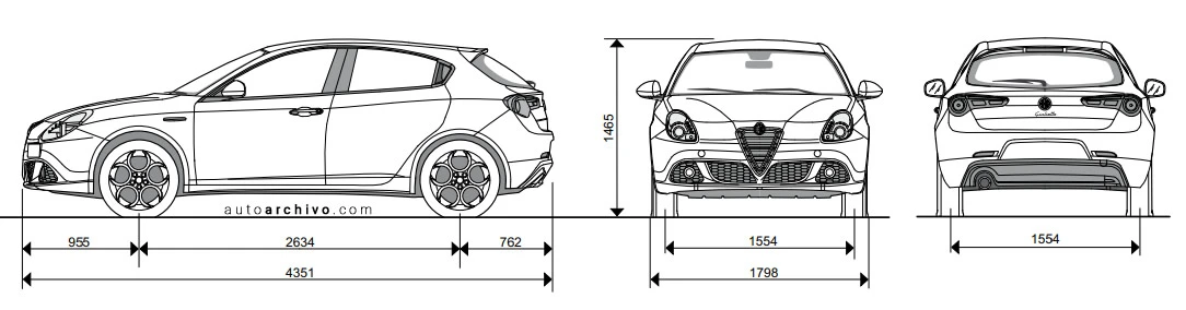 Alfa Roemo Giulietta-1.4-TB medidas