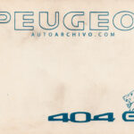 Manual Peugeot 404 GP
