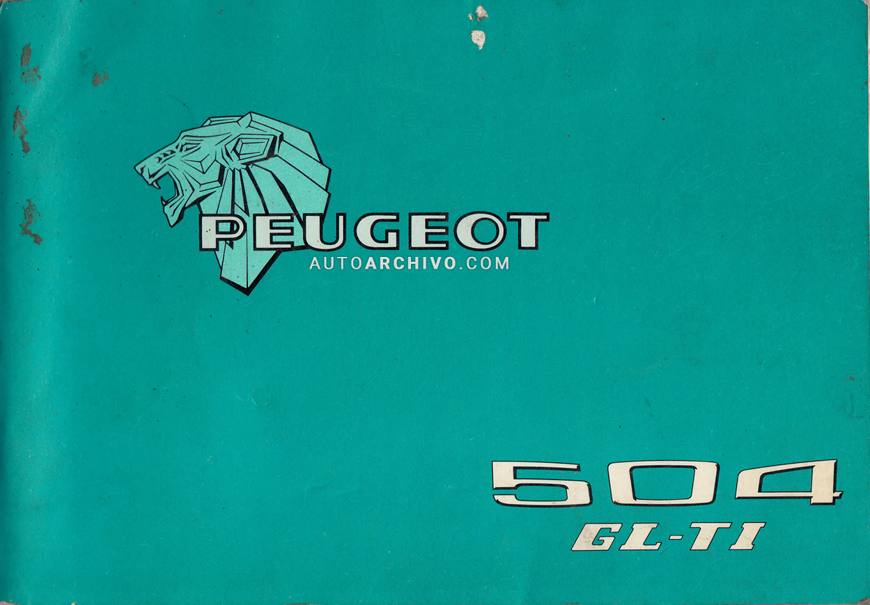 Manual Peugeot 504 GL TI