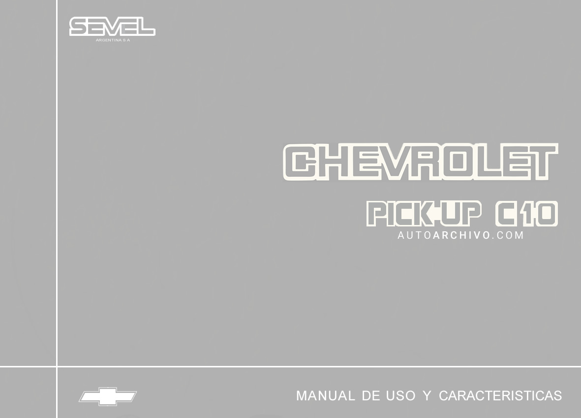 Manual Chevrolet C10 Sevel